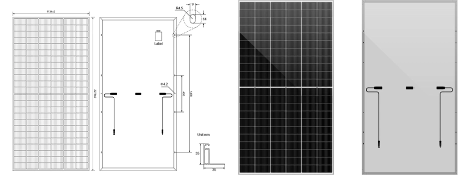 Certificate Single 400W/410W/450W/550W/670W Bifacial Perc Mono/Mini BIPV/PV Monocrystalline Solar Modules Tier 1 Half Cell Power Energy System Panel