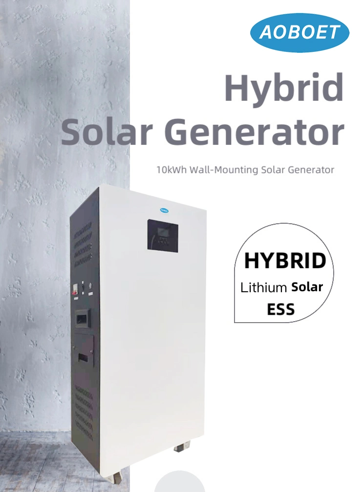 5000W Home Use Portable All in One Energy Storage 10kwh 12.5kwh Solar Power Generator Mobile PV on/off Grid Hybrid Lithium Battery Backup Solar Power Kits