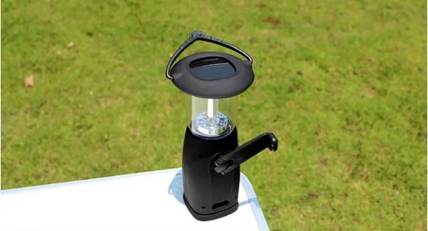 Hand Crank Solar Power Camping Lantern Tent Light