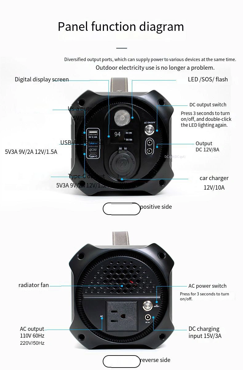 553wh Solar Power Station 300W 500W Large Capacity Outdoor Energy Storage Power Top Ranking Products 2022