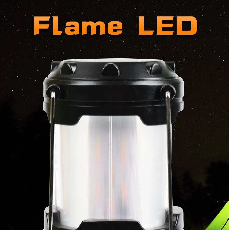 Brightenlux Outdoor 6 LED Hand Lamp Rechargeable Collapsible Solar Camping Lantern Tent Lights